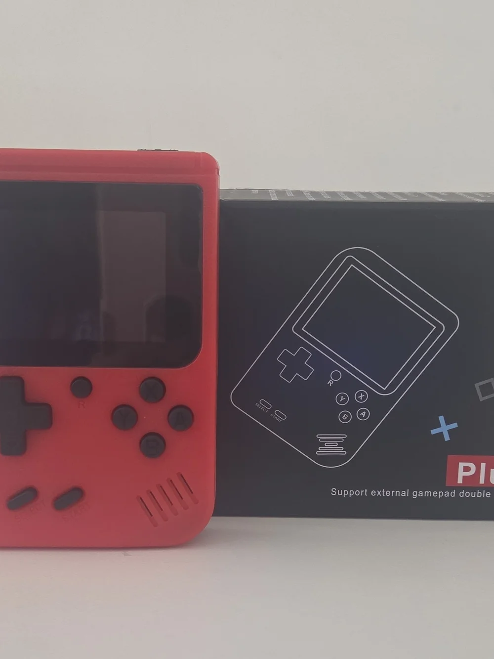 Red Handheld Retro Game Console - Portable Gaming System